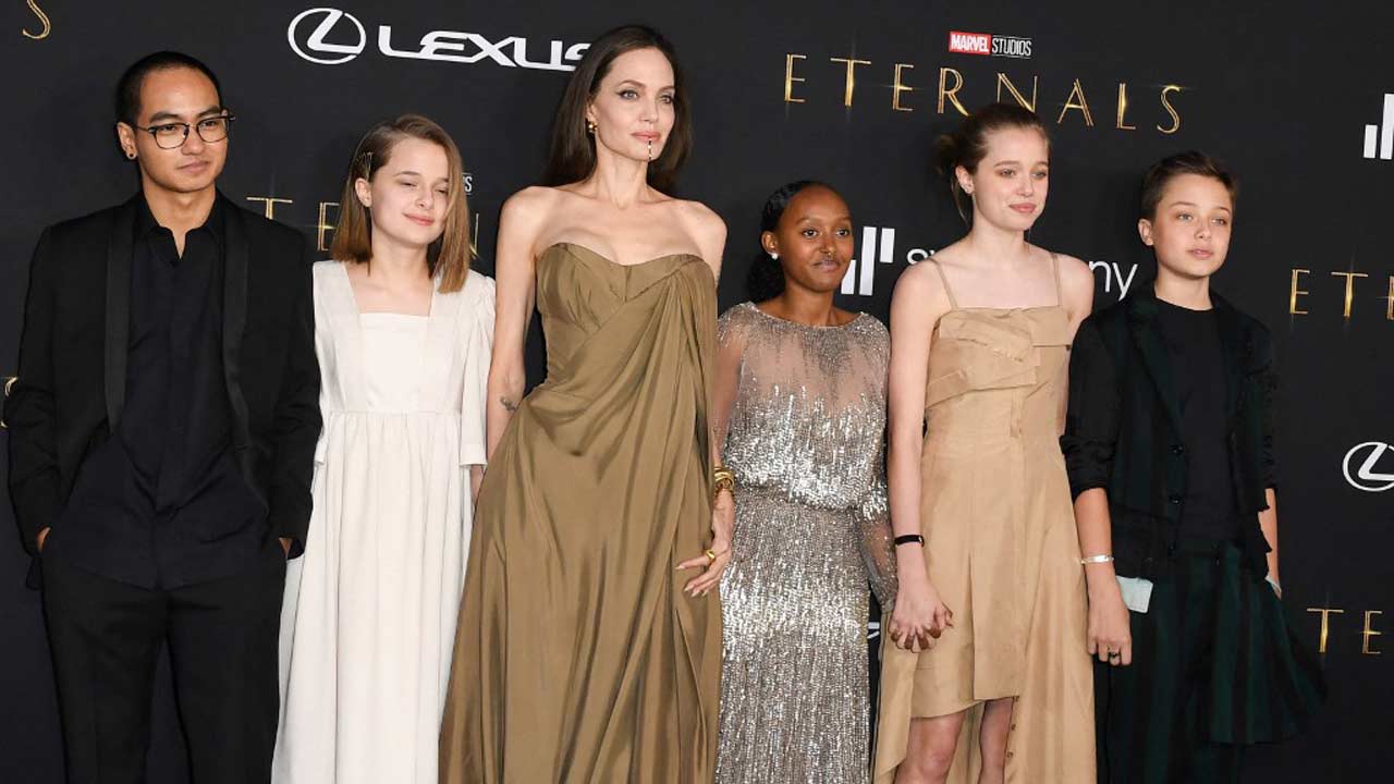 On the other hand, as per People, Zahara donned Jolie's 2014 Academy Awards look from Elie Saab Couture, a shimmering champagne-coloured gown. Shiloh and Vivienne matched in similar earthy tones. Maddox and Knox opted for black and dark green suits, respectively.