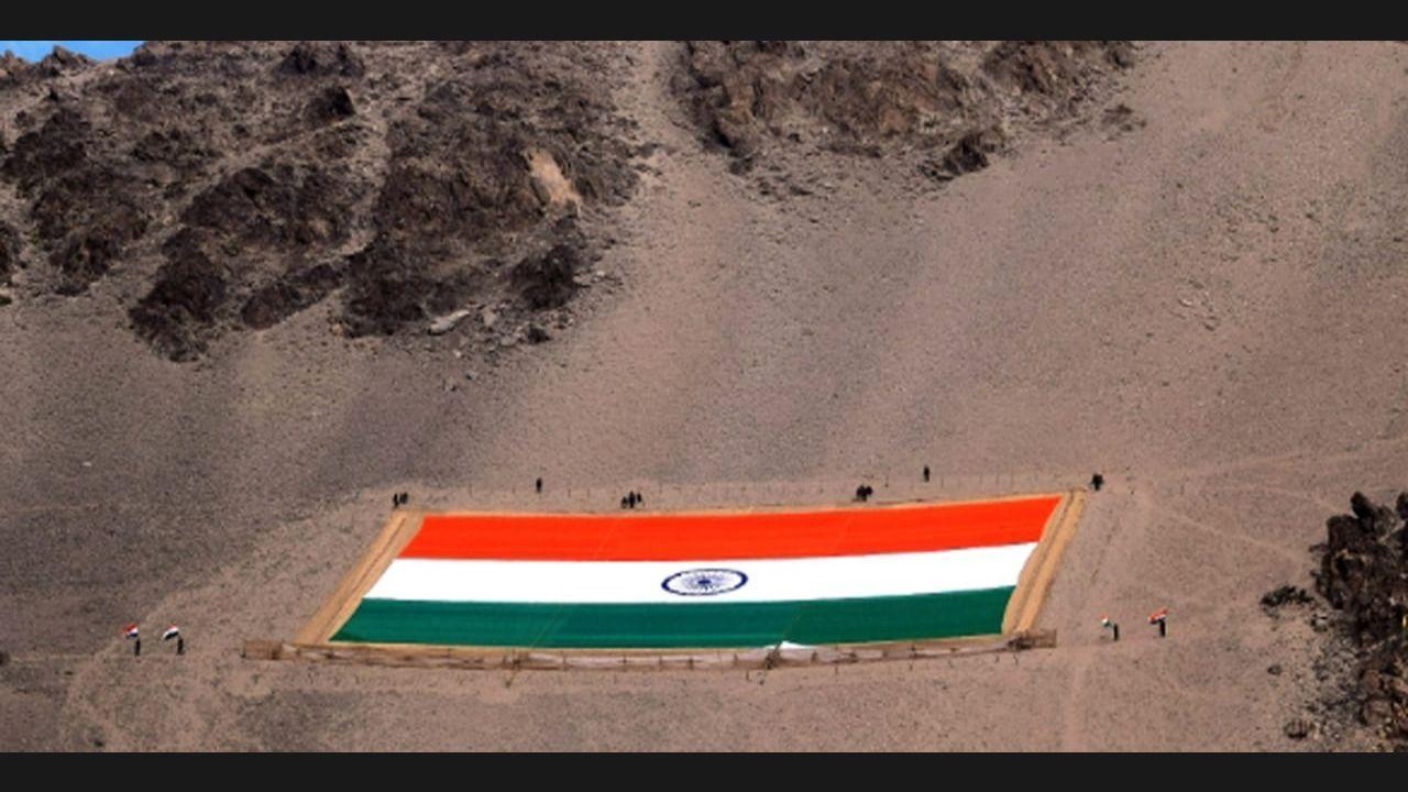 PHOTOS: On Gandhi Jayanti, world's largest Khadi national flag unfurled in Leh