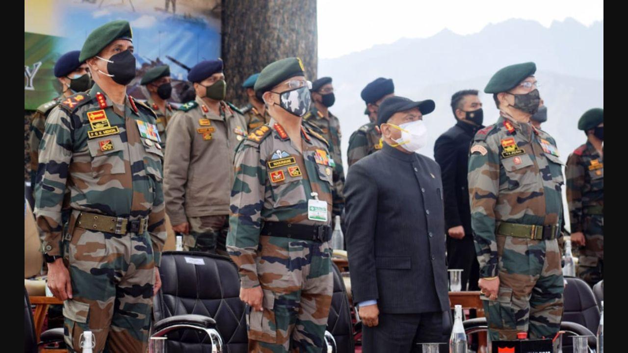 General MM Naravane, Chief of the Army Staff and Lieutenant General YK Joshi, GOC-in-C Northern Command also attended the event. Lieutenant General PGKA Menon, GOC, Fire and Fury Corps and senior military and civil officials were also present.