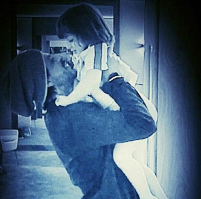 Shah Rukh Khan with his youngest son AbRam. In May 2013, through surrogacy, AbRam Khan came in Shah Rukh Khan and Gauri Khan's life. The little one is no less than a celebrity.