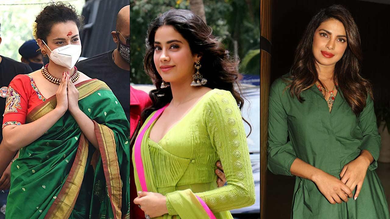 Navratri 2022 Day 5: Priyanka, Kangana serve style inspiration for green outfits