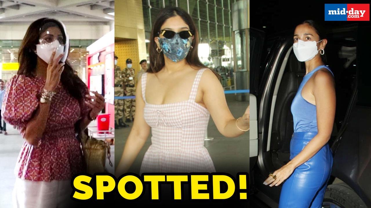 Airport Diaries: Alia Bhatt, Shilpa Shetty, Bhumi Pednekar spotted