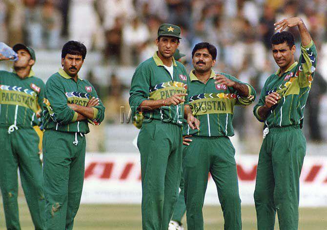 Saleem Malik, Wasim Akram, Javed Miandad and Waqar Younis