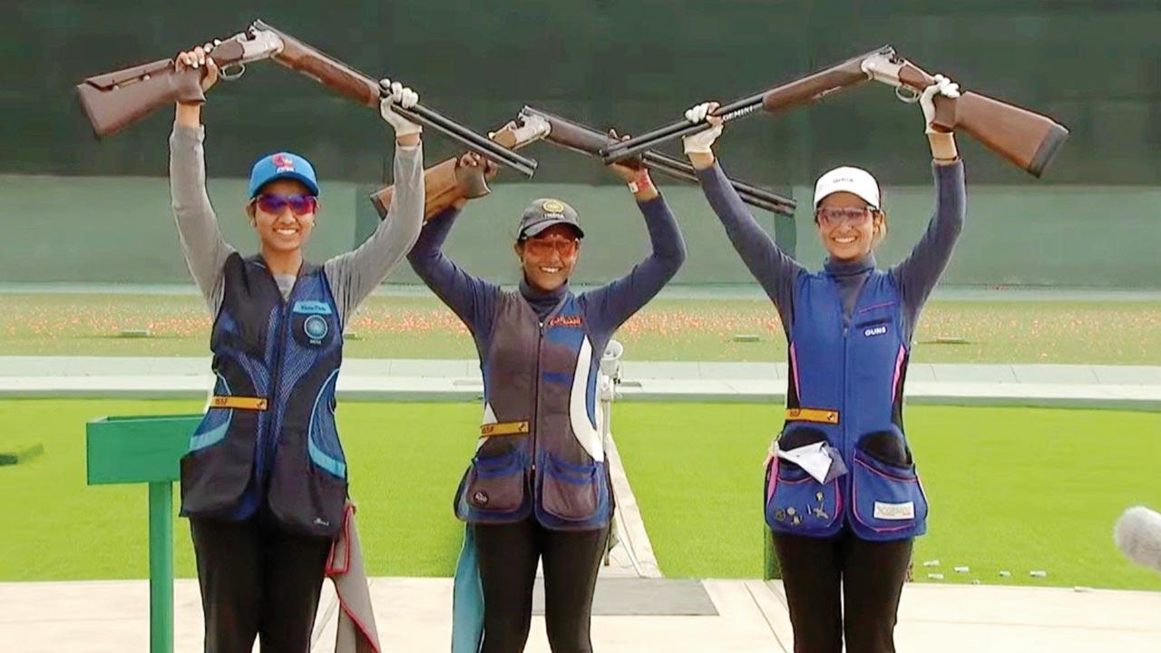 Shooting: India eves win skeet team gold, bronze for men
