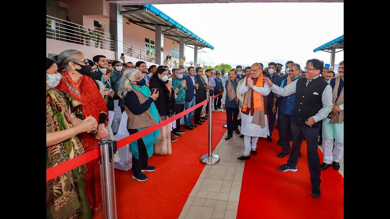 Amit Shah reaches Jammu; inaugurates new campus of IIT
