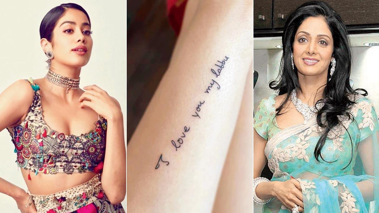 Janhvi Kapoor and late Sridevi
