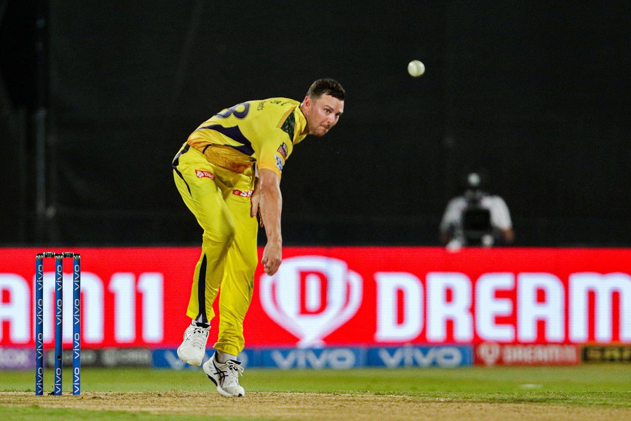 Chennai Super Kings pacer Josh Hazlewood took 3 wickets for 24 runs to restrict Sunrisers Hyderabad to 134 before Ruturaj Gaikwad's 45 helped CSK walk away with a victory