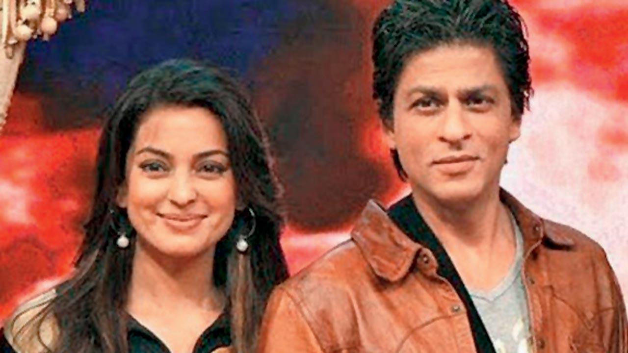 Juhi Chawla and Shah Rukh Khan