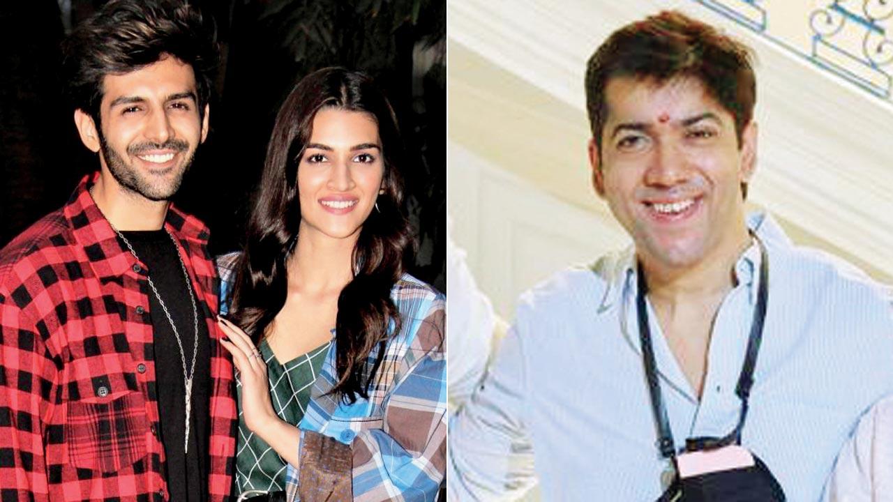  Kartik Aaryan, Kriti Sanon and Rohit Dhawan