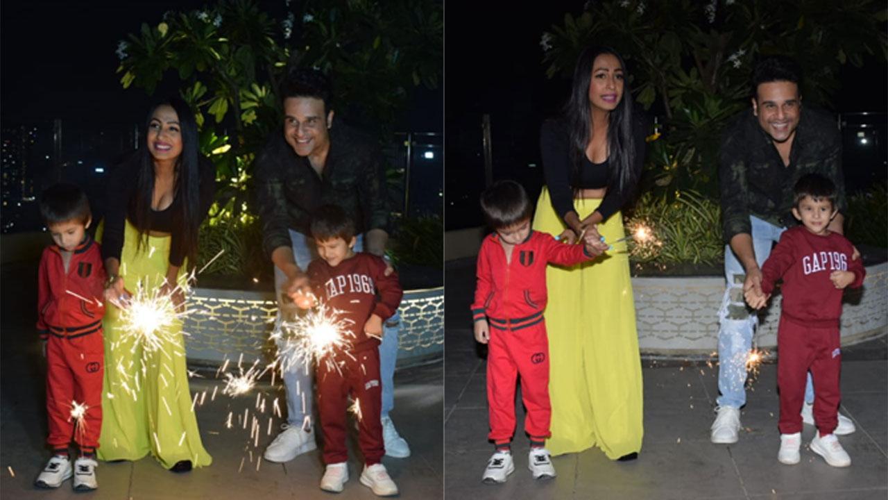 PHOTOS: Krushna, Kashmera indulge in pre-Diwali celebrations with their kids