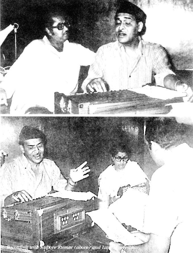 Kishore Kumar was very fond of his birthplace and used to visit it quite often. He was so attached with Khandwa that he wished that his last rites should also be performed in that city only. In picture: Kishore with Bhupen Hazarika