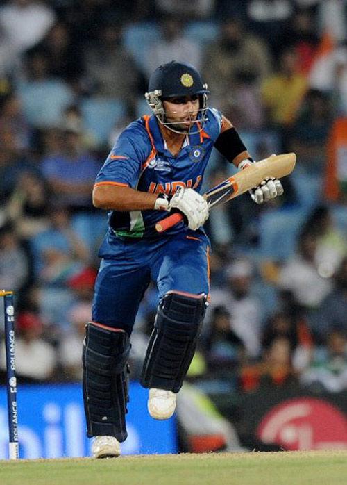 Virat Kohli snatches a quick single during The ICC Champions Trophy match between India and Pakistan at SuperSport Park in Centurion on September 26, 2009