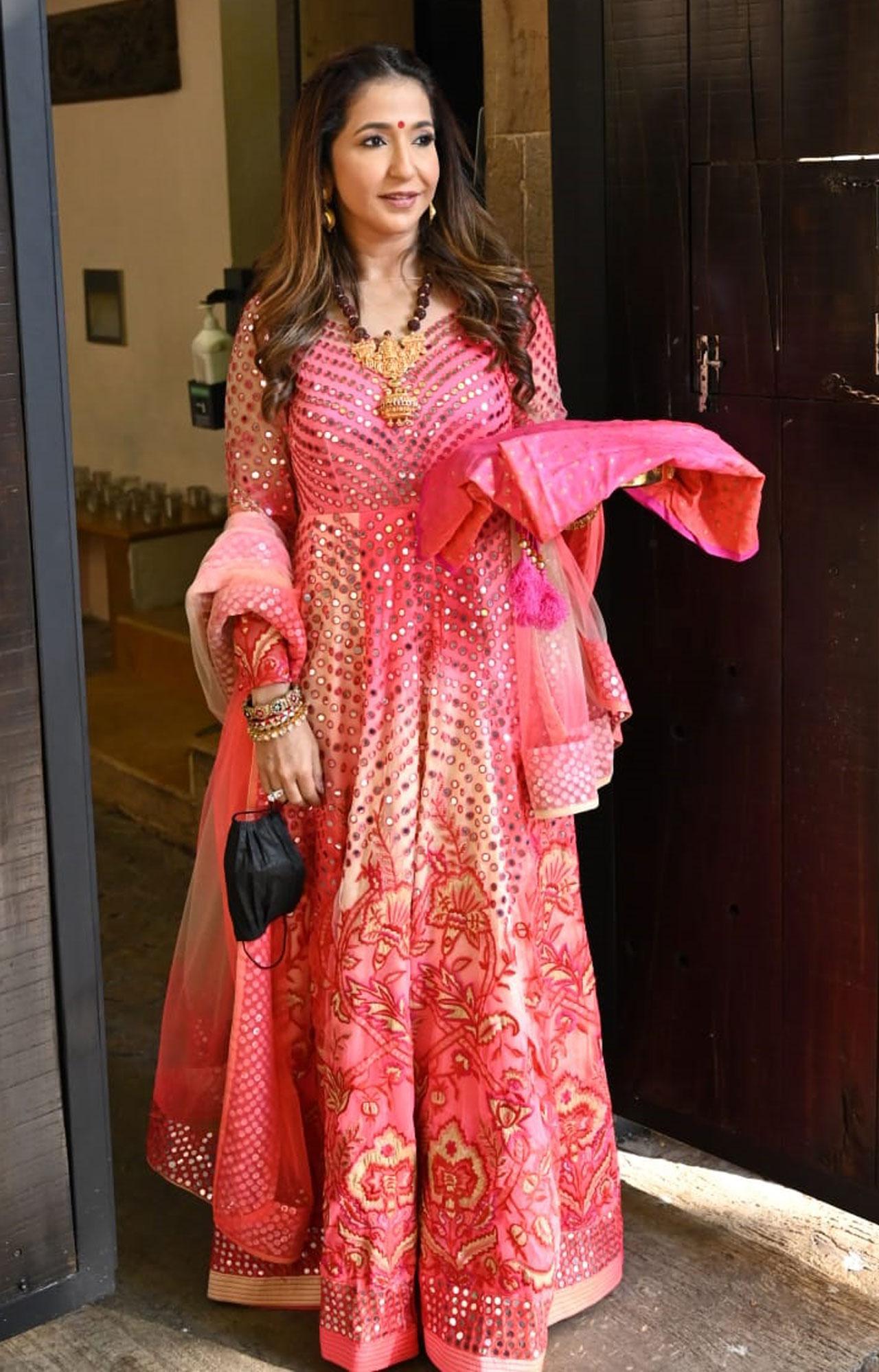 Krishika Lulla too joined the celebrations dressed for the occasion to the T.