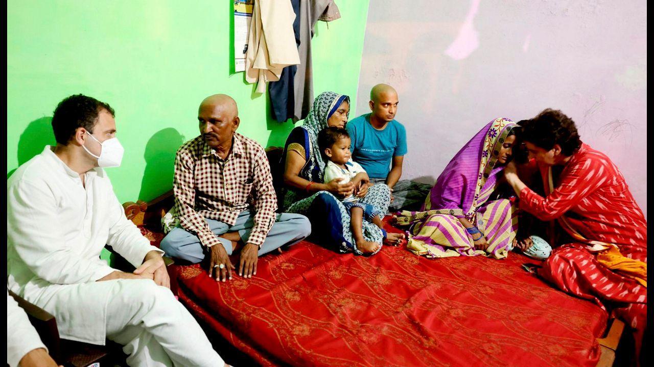 IN PHOTOS: Political leaders jolt to visit grieving families in Lakhimpur Kheri