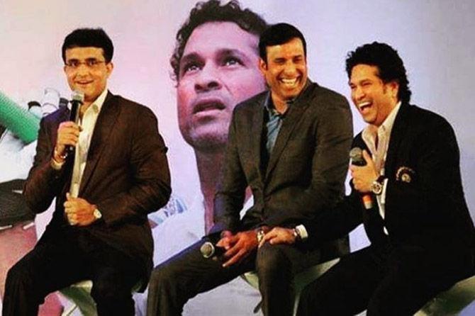 VVS Laxman made his ODI debut in April 1998 and played 86 matches for India scoring 2,338 runs at a batting average of 30.76. His top score is 131 and he has 6 hundreds and 10 fifties.
In picture: Three of the greatest batsman in Indian cricket ever in one frame! VVS Laxman with Sourav Ganguly and Sachin Tendulkar