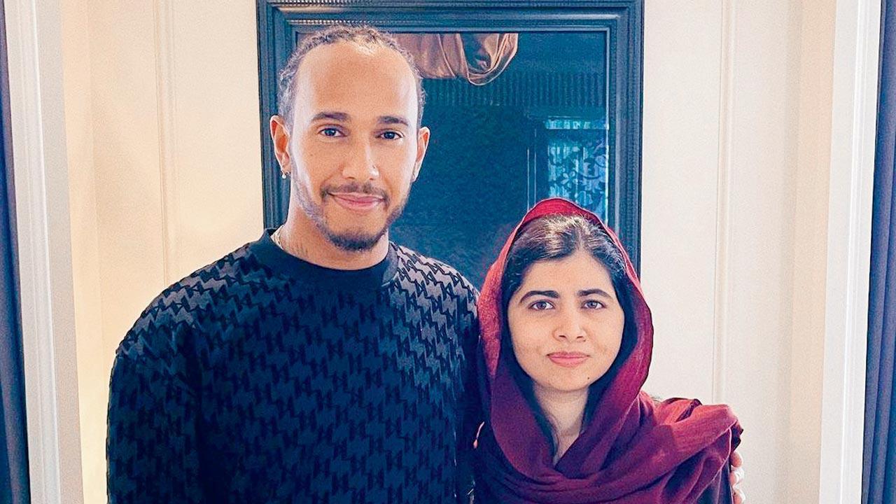 Friend Malala Yousafzai’s work impresses F1 star Hamilton