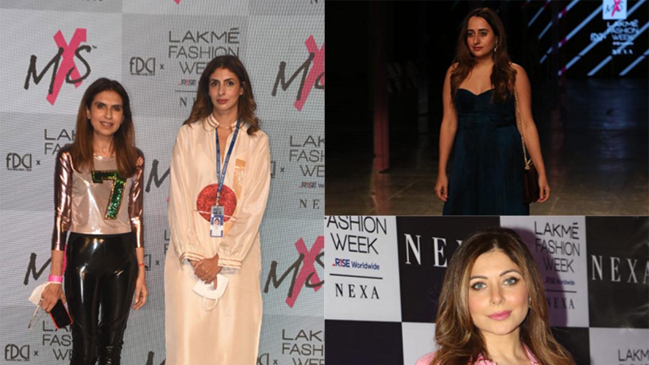 Lakme Fashion Week 2021 Day 1: Shweta Bachchan Nanda, Natasha Dalal, Kanika Kapoor grace the event, Picture Courtesy: Yogen Shah