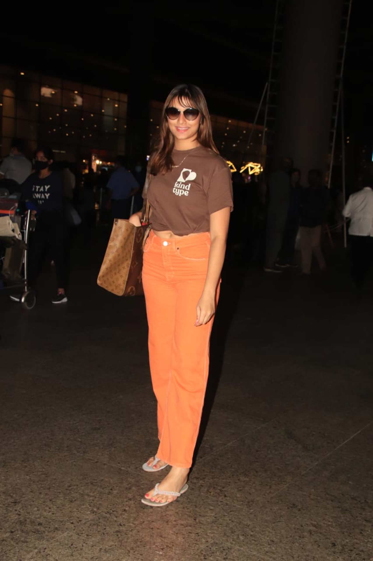 'Dabangg 3' fame Saiee Manjrekar was all smiles when snapped at the Mumbai airport. Speaking about her professional journey, Saiee will be next seen in 'Major' opposite Adivi Sesh.