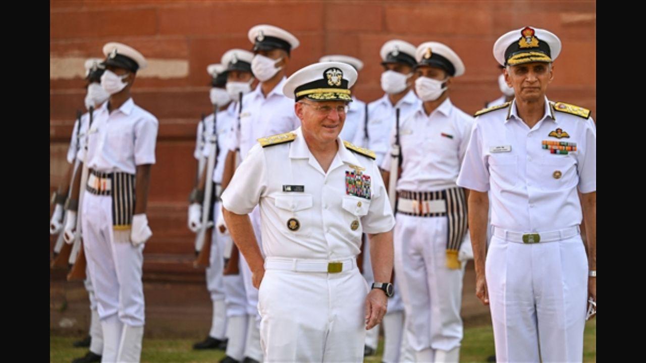 'Admiral Gilday is also scheduled to embark the US Navy's Carrier Strike Group off the East Coast of India along with an Indian delegation,' Indian Navy Spokesperson Commander Vivek Madhwal said.