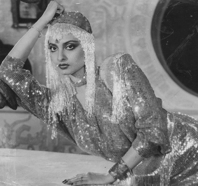 Rekha's first appearance on the big screen was as a child artist in the 1966 Telugu film 'Rangula Ratnama'. She was credited as Baby Bhanurekha in the movie.