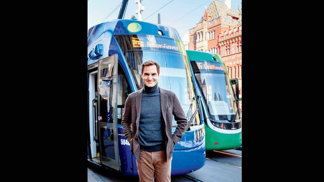 Tram named after Swiss ace Roger Federer at home in Basel