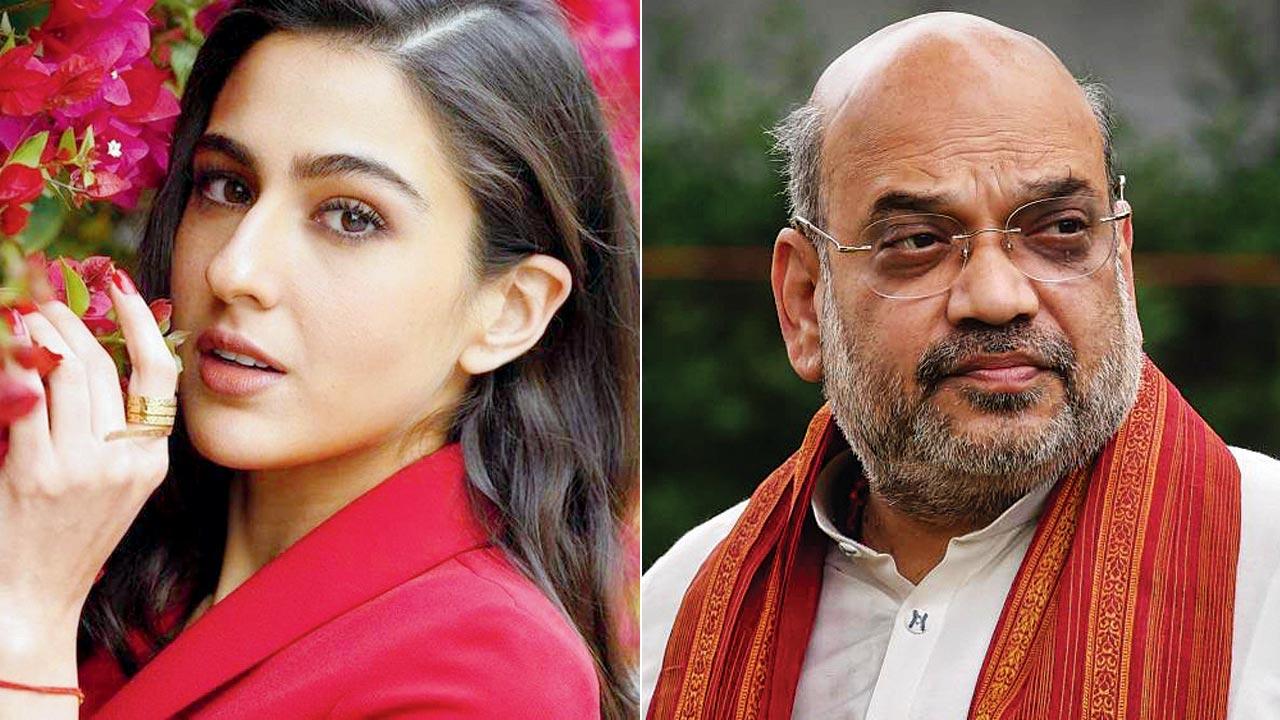 Sara Ali Khan and Amit Shah
