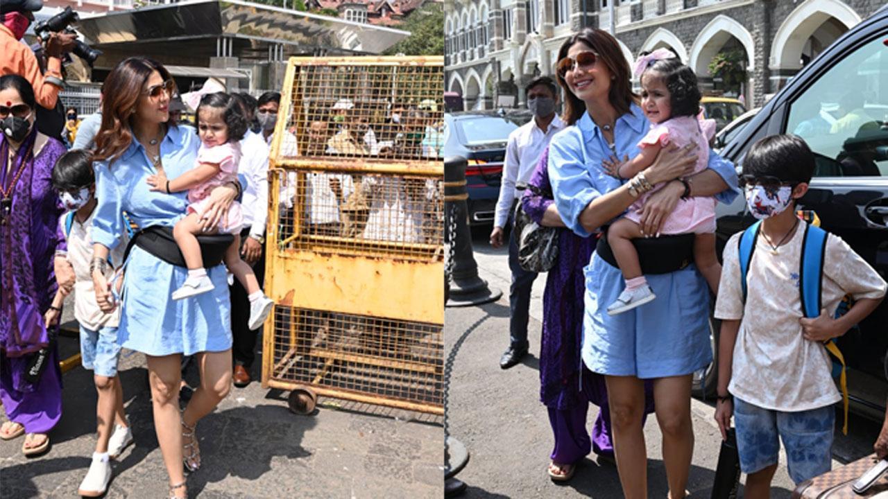 Shilpa Shetty off to a family holiday in Alibaug, Raj Kundra missing in pictures