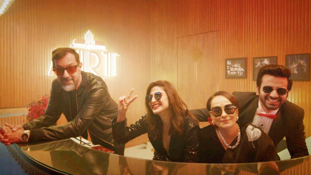 Rajat Kapoor, Aahana Kumra, Soni Razdan and Ayush Mehra in Call My Agent: Bollywood