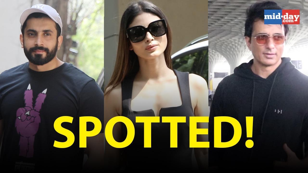 Spotted: Mouni Roy, Sonu Sood and Sunny Singh on the streets of Mumbai