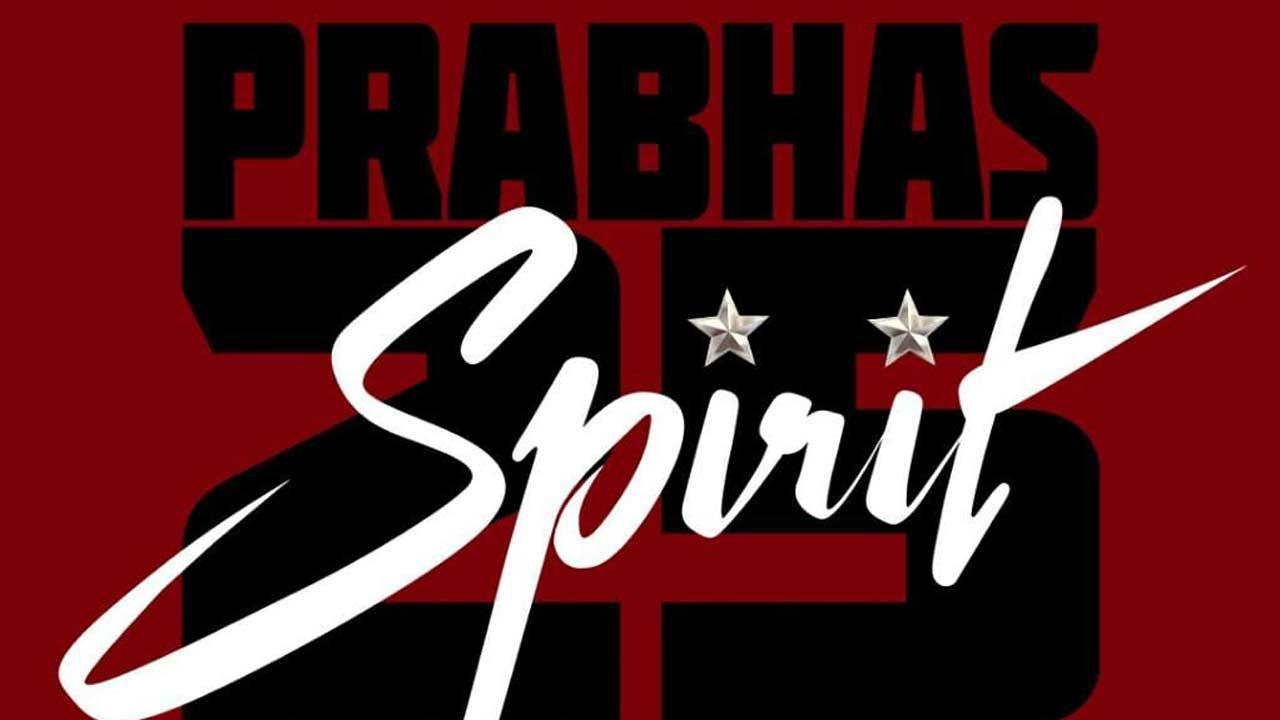 Prabhas joins hands with Bhushan Kumar and Sandeep Reddy Vanga for his 25th film titled 'Spirit'