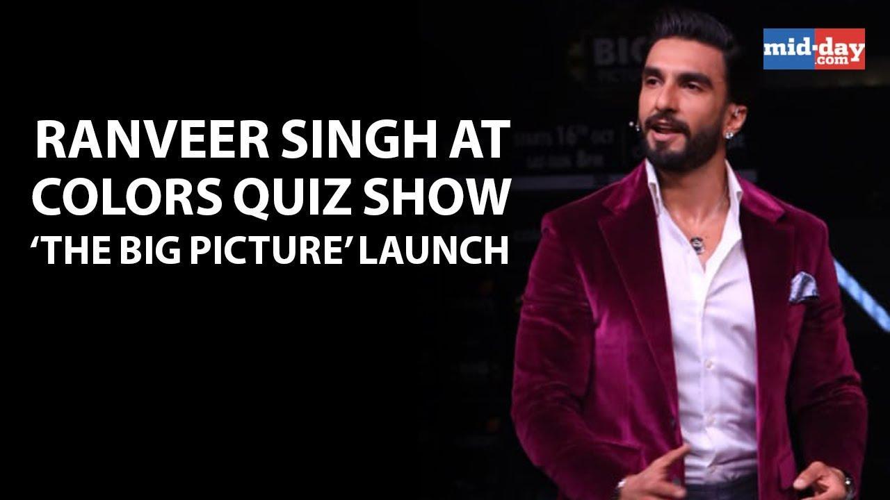 Ranveer Singh at Colors quiz show ‘The Big Picture’ launch
