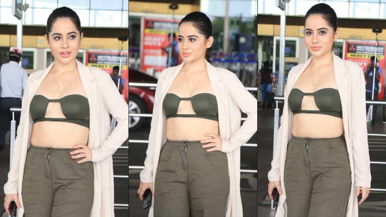 Urfi Javed makes an airport appearance with yet another unconventional outfit: view pics