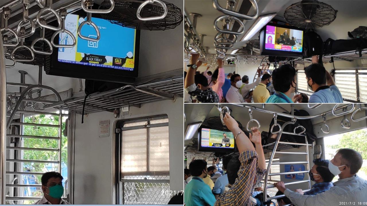 Mumbai local trains get TV screens; to enhance travel experience