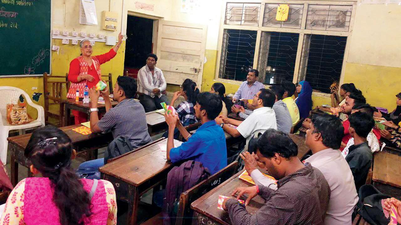 Mumbai: Andheri night school has auto driver, security guard, anganwadi worker among students