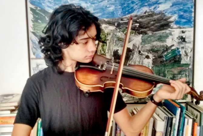 Arjun Menezes, 16, who was to go to Woodstock School in Mussorie after his board exams, has taken a gap year. He is using the time to learn the violin and take online courses