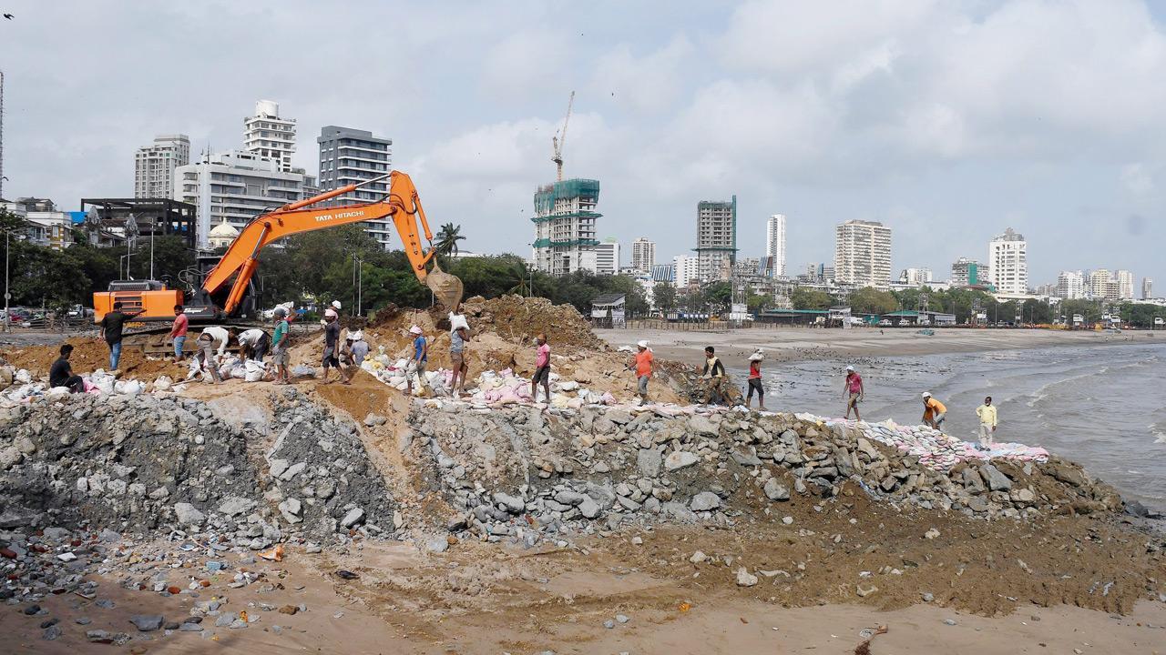 BMC dumping debris on beach and into the sea, claims activist