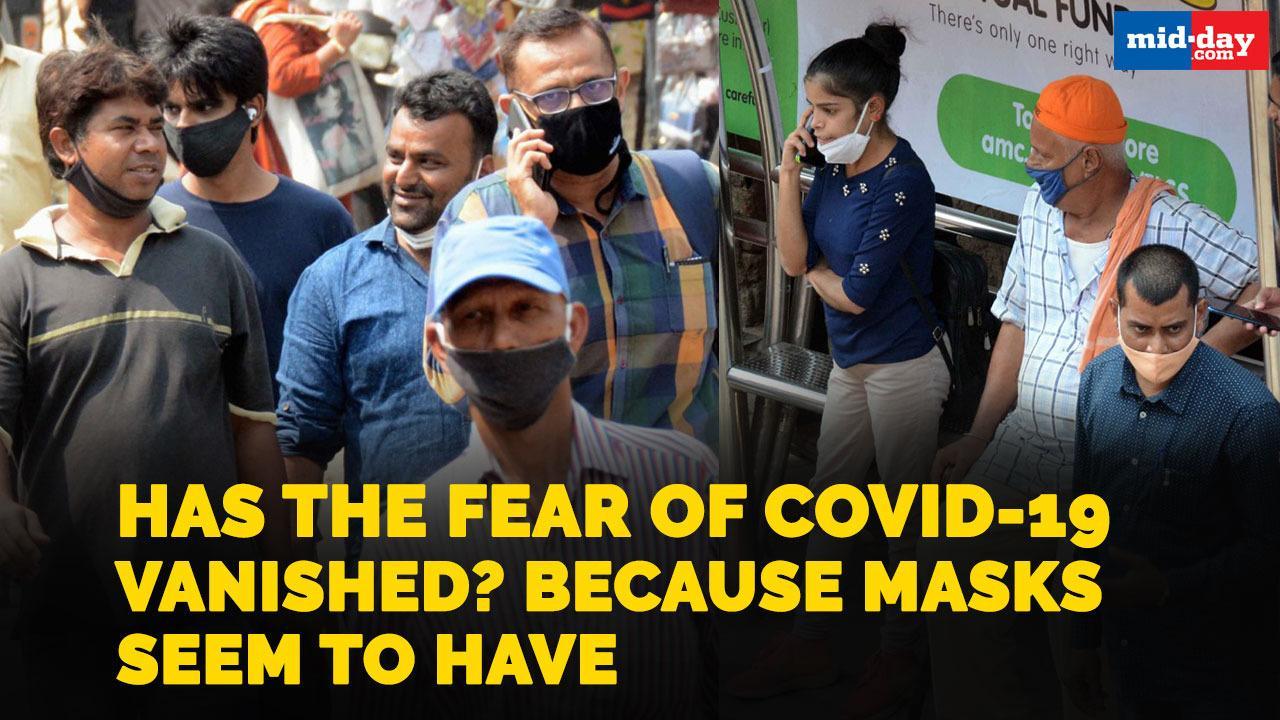 Has the fear of Covid-19 vanished? Because masks seem to have