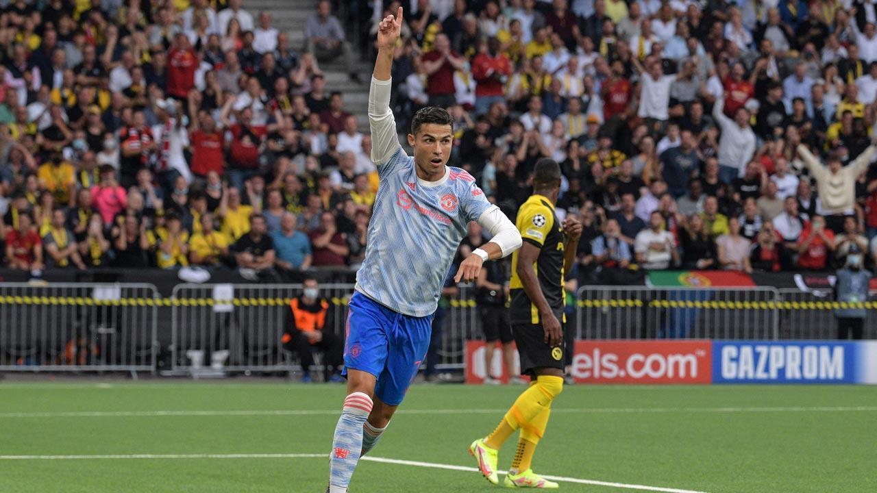 CL: Cristiano Ronaldo equals appearance record in Manchester United 2-1 defeat to Young Boys
