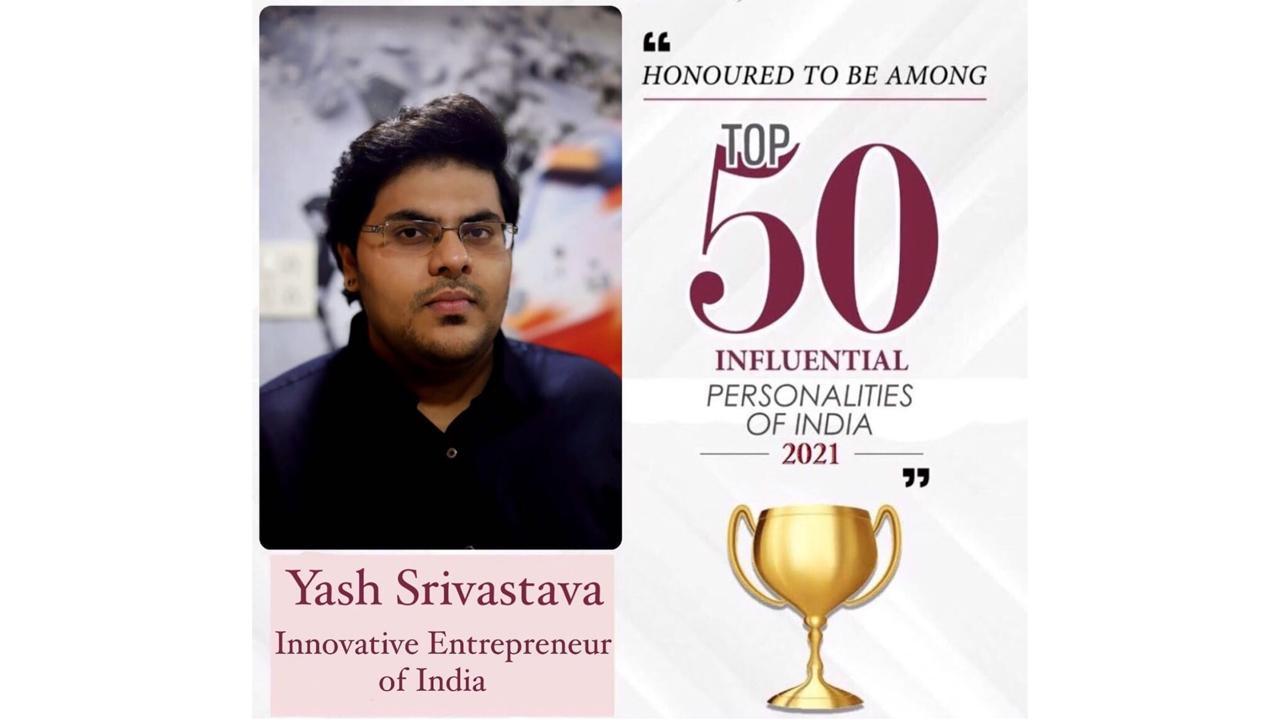 G-town magazine acknowledges Influencer Yash Srivastava as the Innovative Entrep