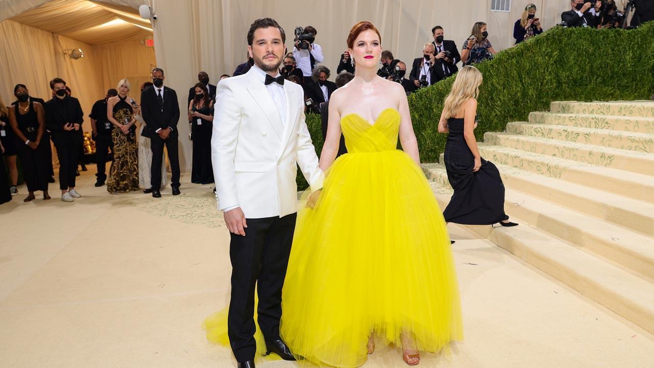 Kit Harington, Rose Leslie arrive in style for Met Gala 2021