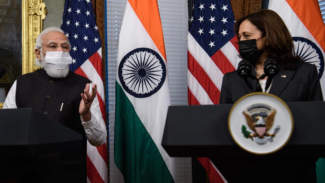 India waiting to welcome you, Modi tells Kamala Harris
