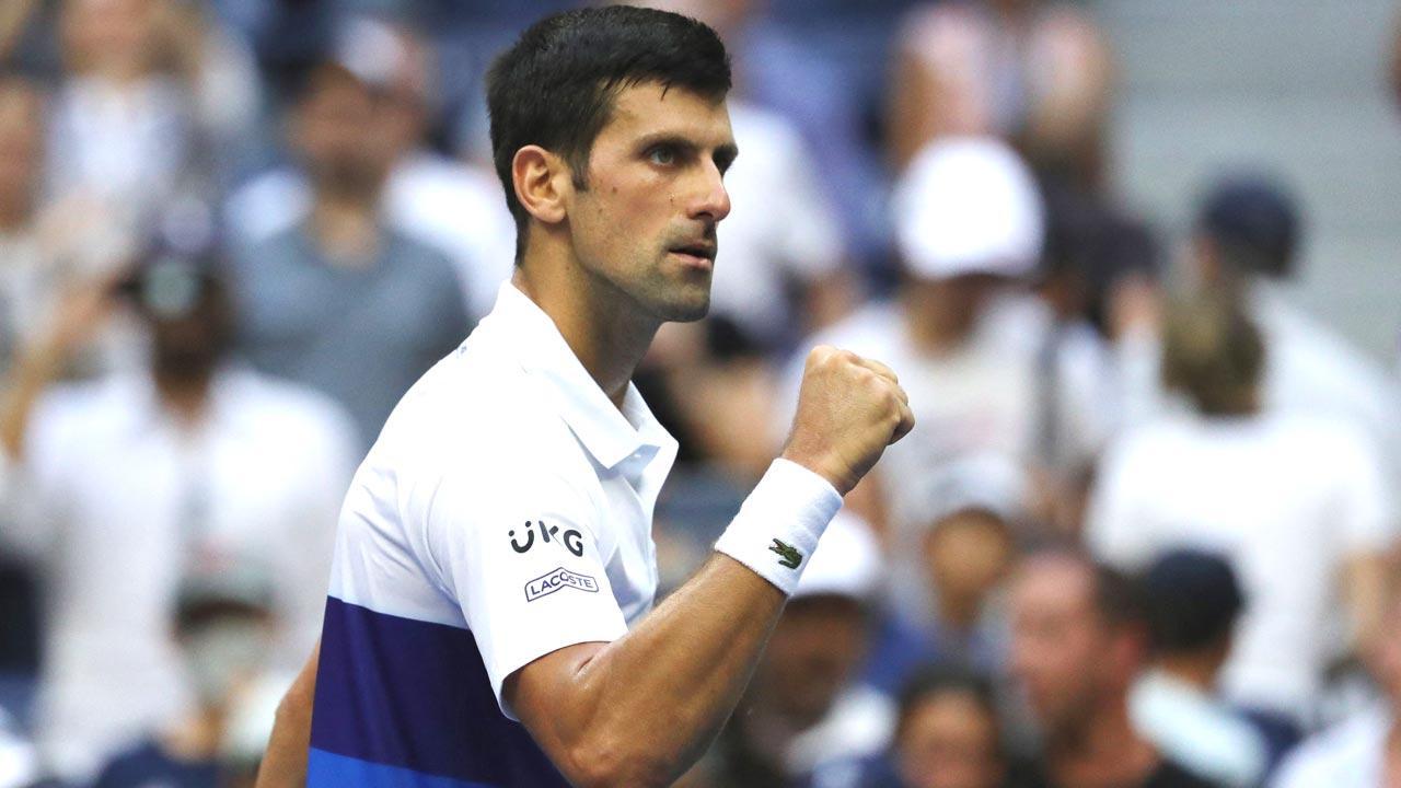 US Open: Novak Djokovic lets emotions show as Grand Slam nears