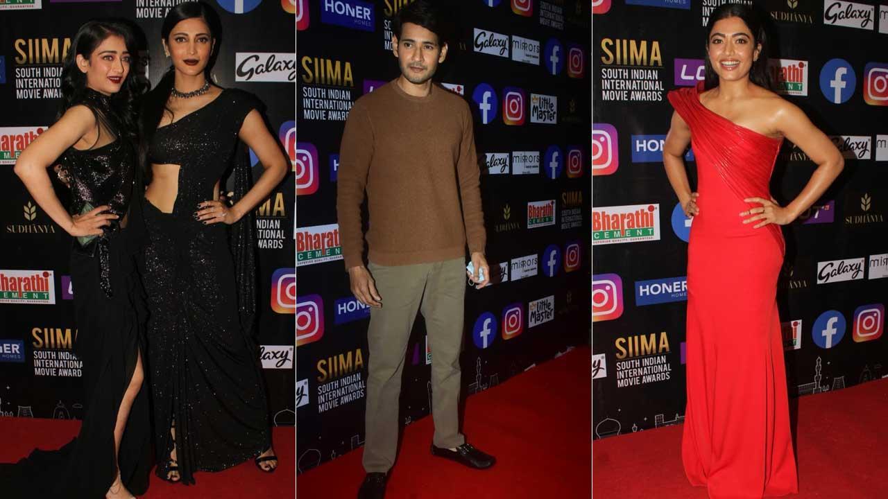 SIIMA 2021: Shruti and Akshara Haasan, Mahesh Babu, Rashmika walk the red carpet