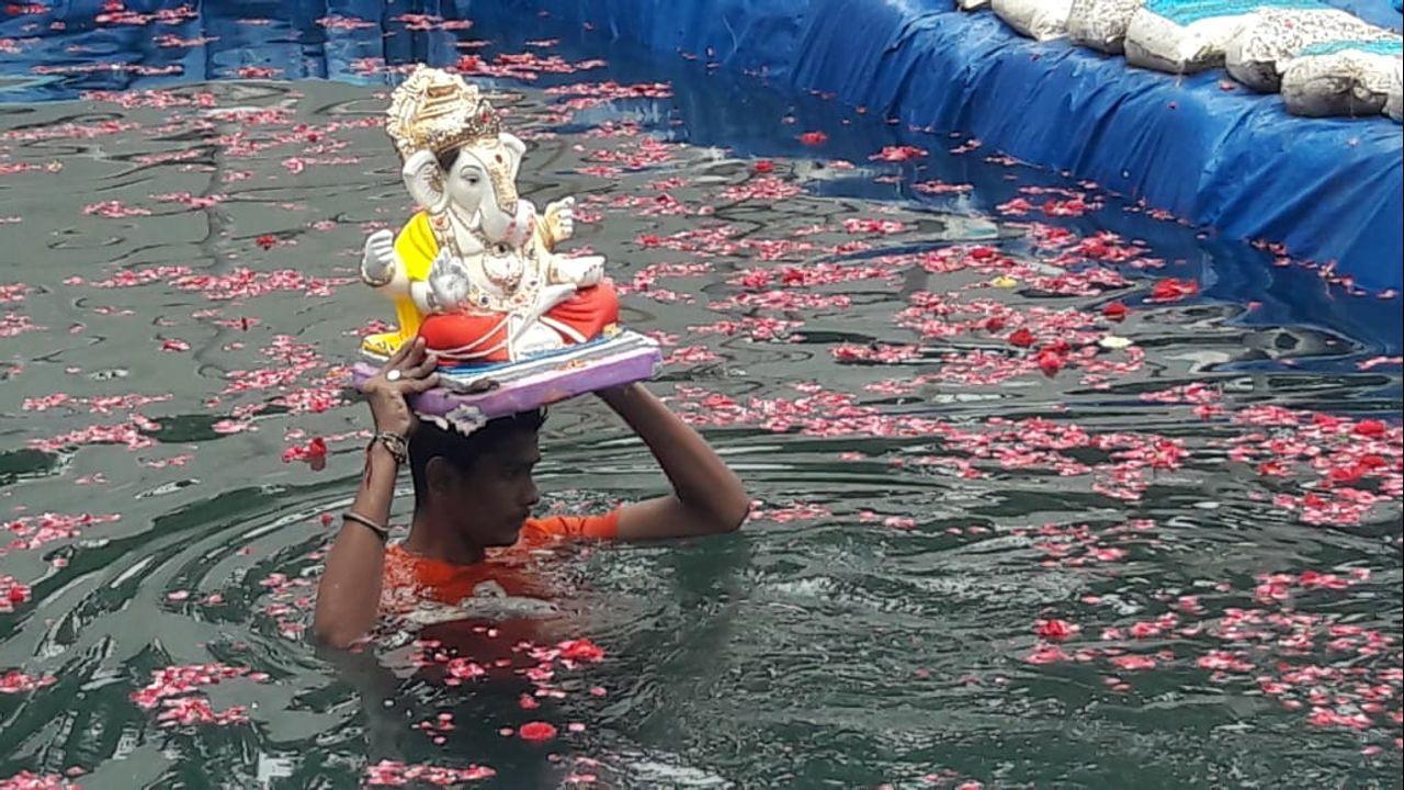 Ganesh Utsav: Over 6,100 idols immersed in Mumbai till 6pm on Saturday