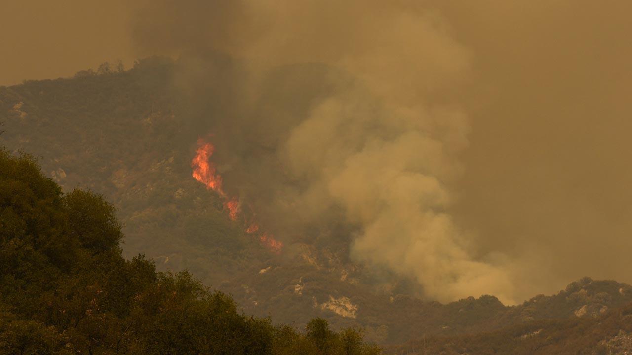 Wildfires surrounding California's sequoia groves spread to almost 40K acres