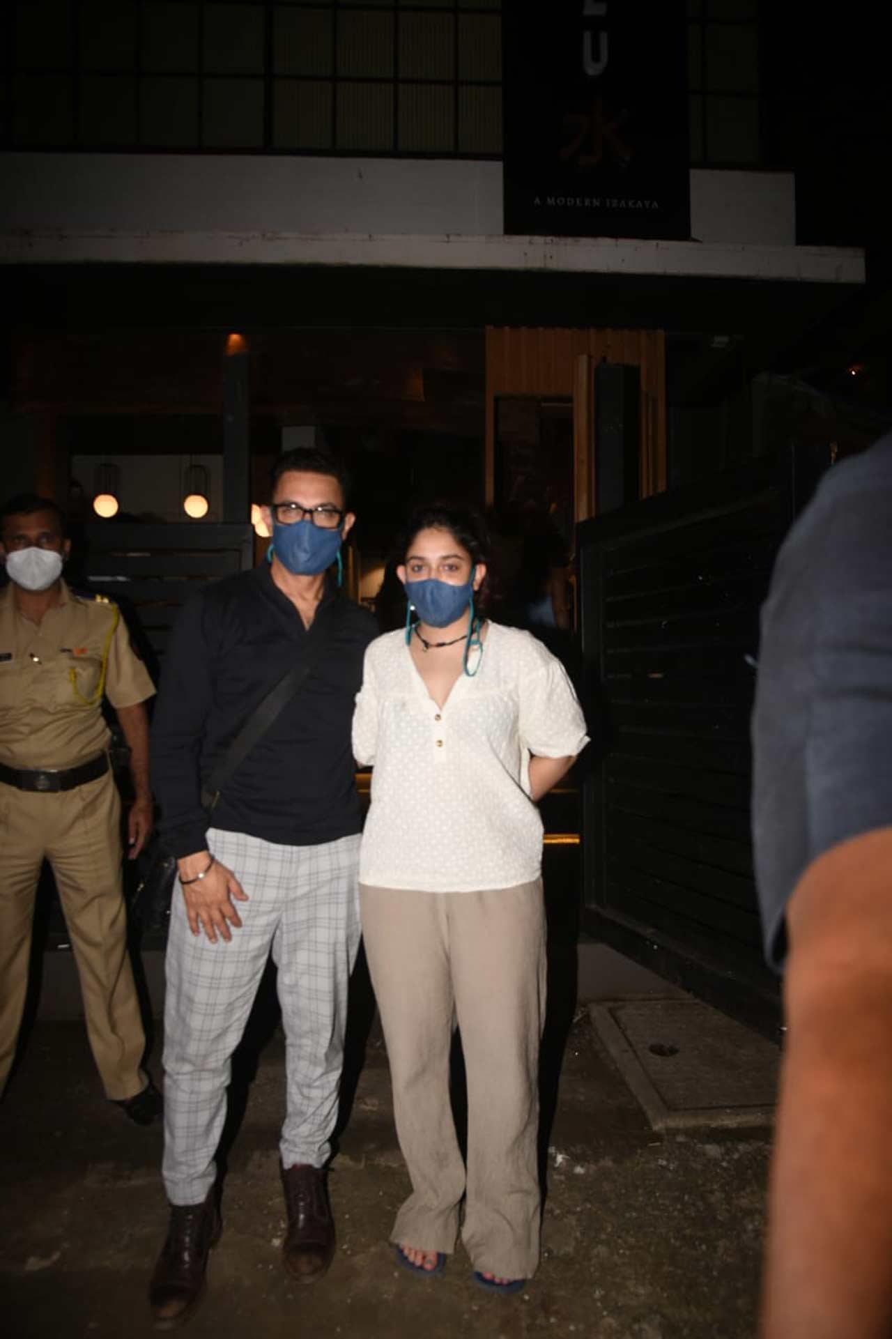 Ira Khan and Aamir Khan were snapped at a Japanese restaurant in Khar, Mumbai. The father-daughter duo had a bonding session over dinner in the city.