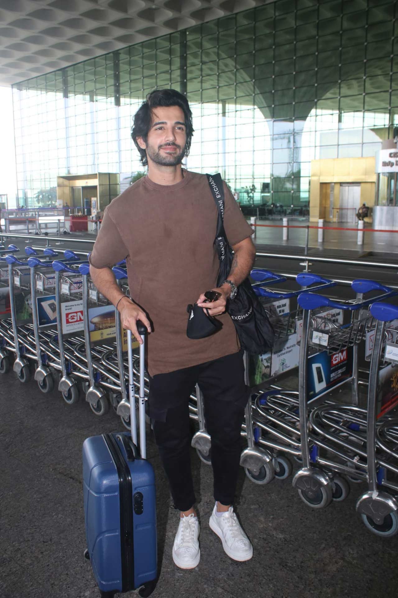 Indoo Ki Jawaani star Aditya Seal was also spotted at the Mumbai airport.