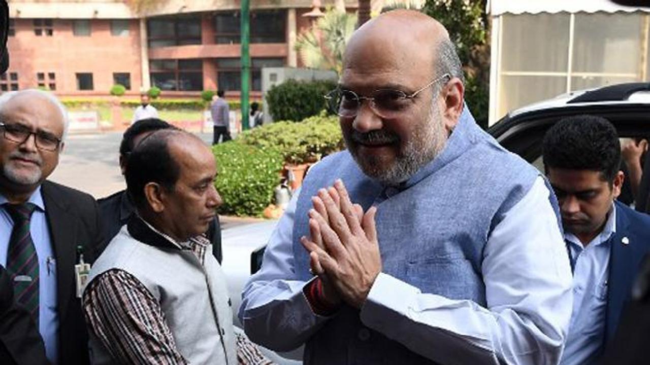 Amit Shah reaches Ahmedabad ahead of Bhupendra Patel swearing-in