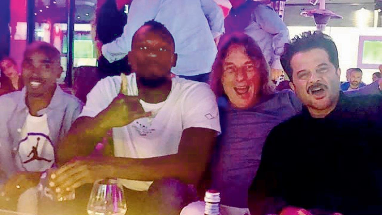 Runner meets sprinter! Anil Kapoor parties with Olympic champion Usain Bolt in Munich
