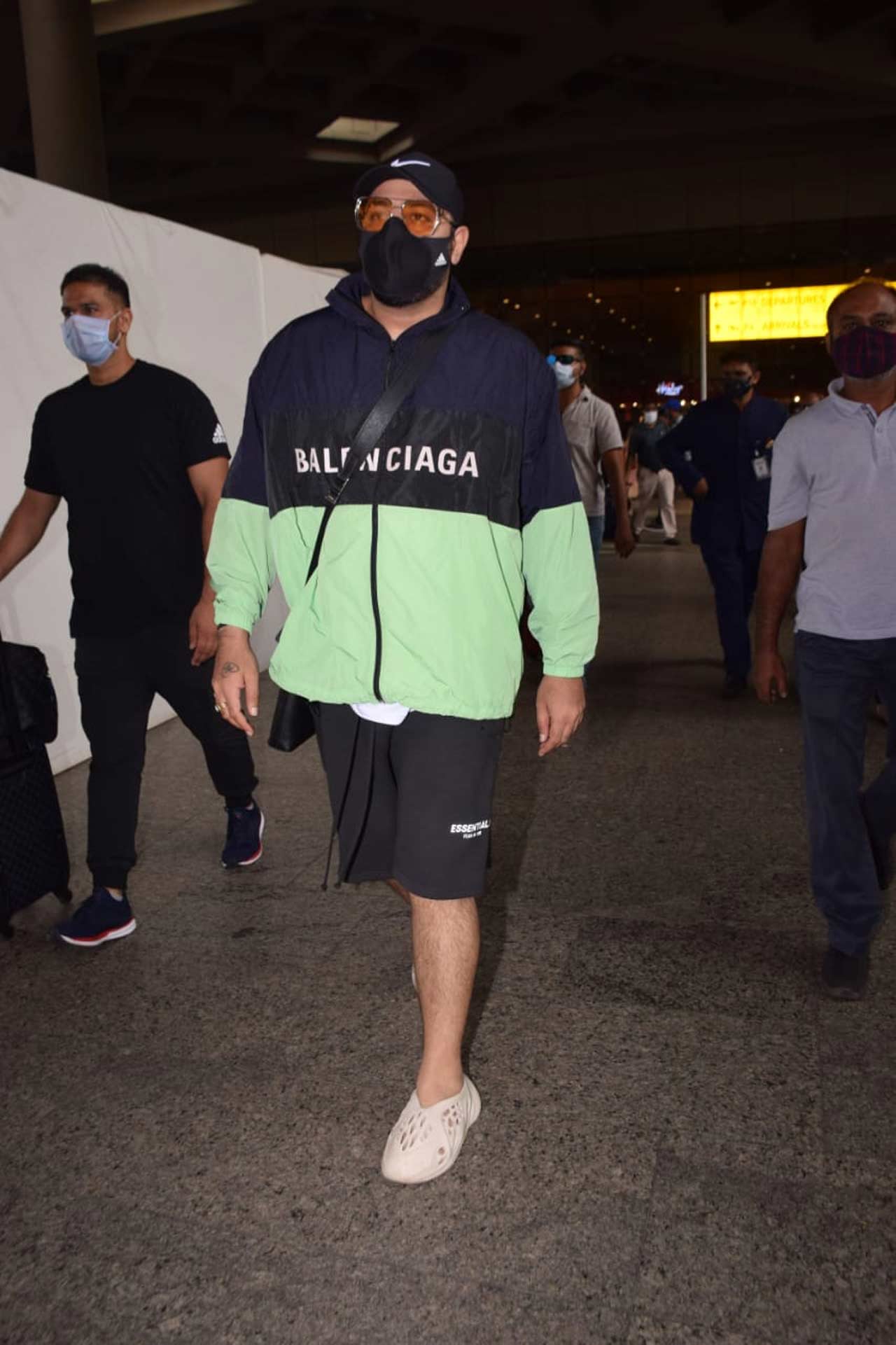 Popular singer-rapper Badshah at the airport.